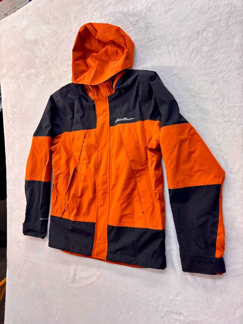 Eddie Bauer Men's Orange & Dark Gray Winter Coat --- Size: S --- Great Condition